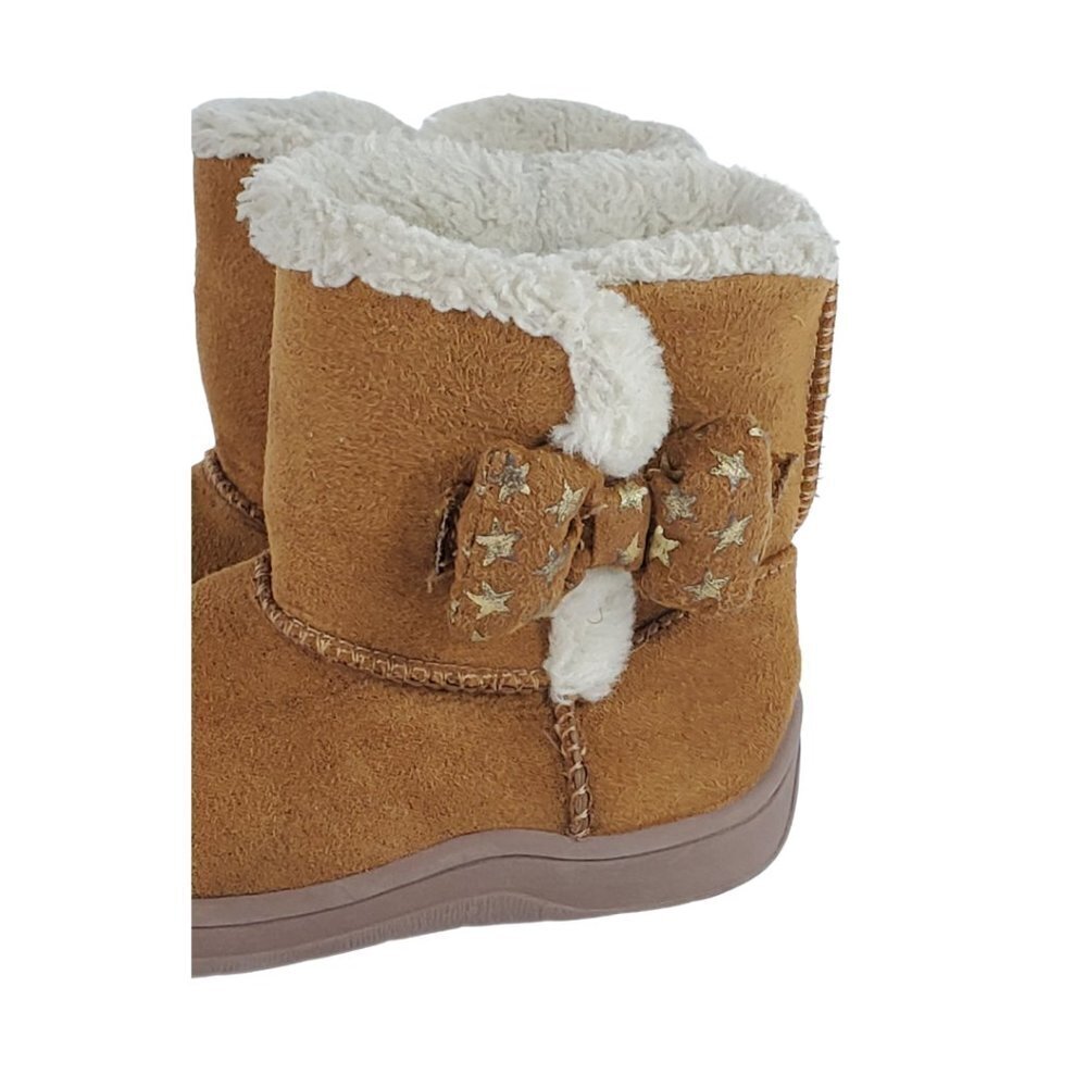 Garanimals Faux Leather Sherpa Boots Size 5 Brown - Picture 11 of 12